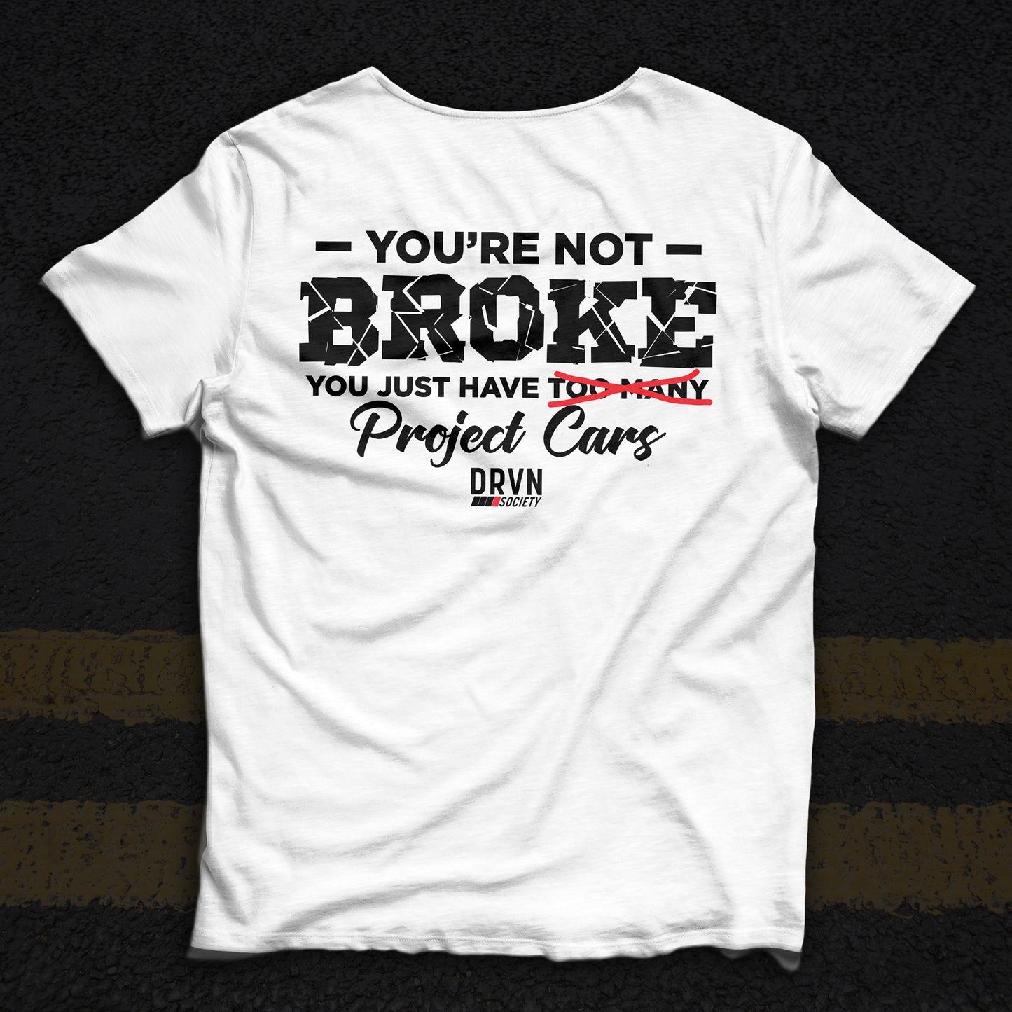 You're Not Broke - White Unisex Classic Fit Crew Neck T-shirt