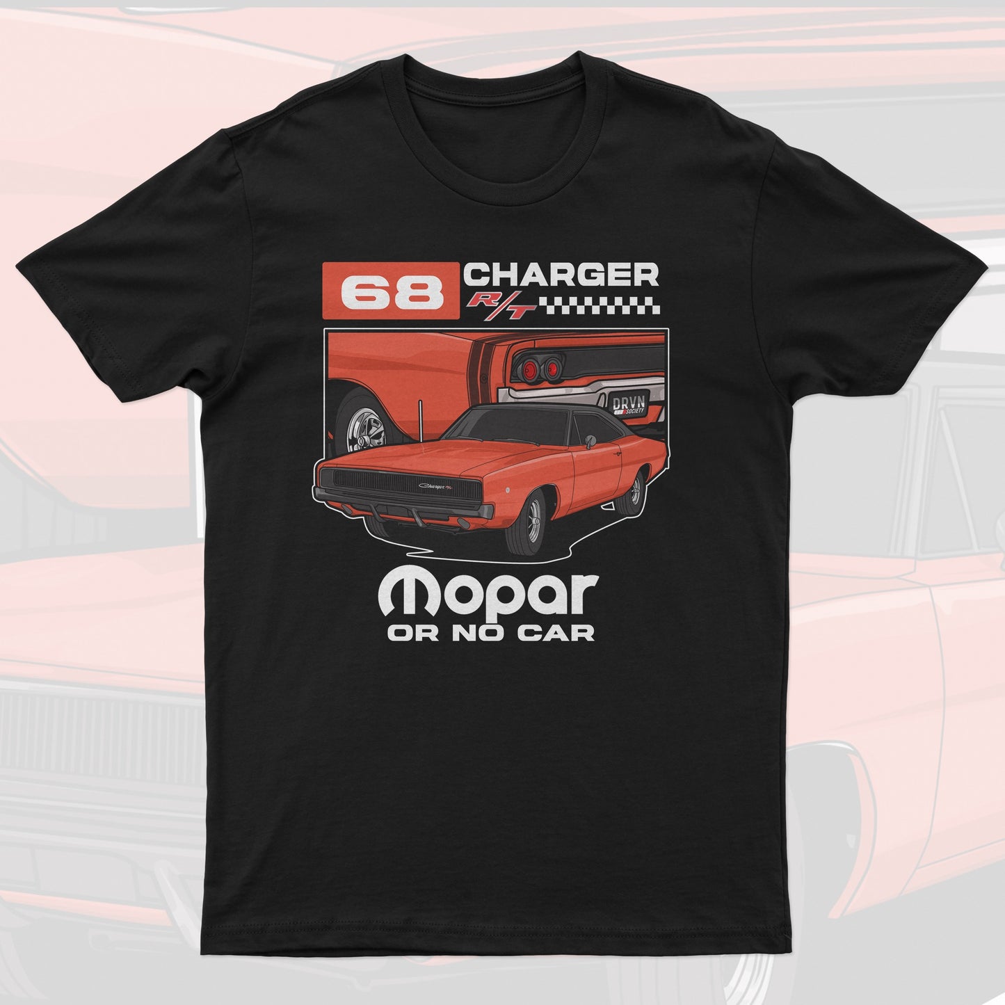 68 Dodge Charger RT - Mopar or No Car - Black Unisex Premium T-shirt