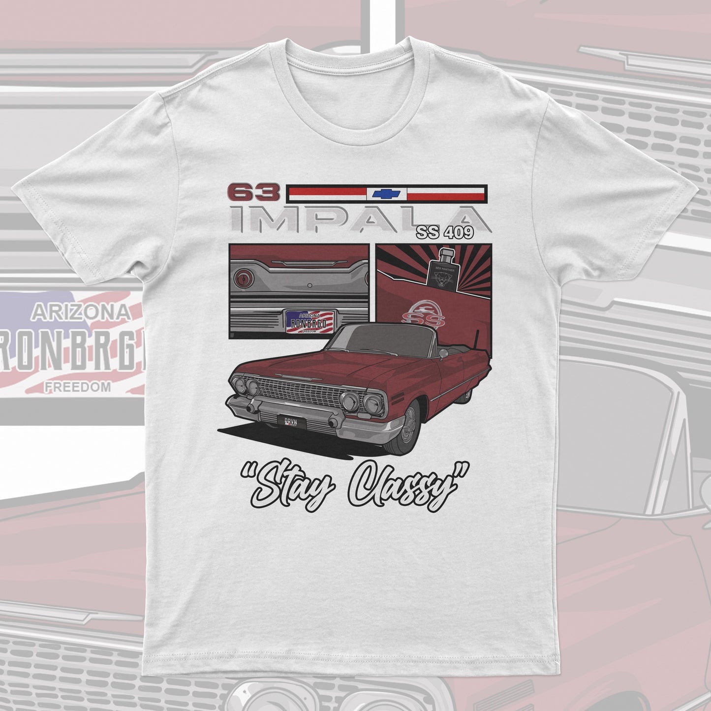 63 Impala - Stay Classy - White Unisex Premium T-shirt