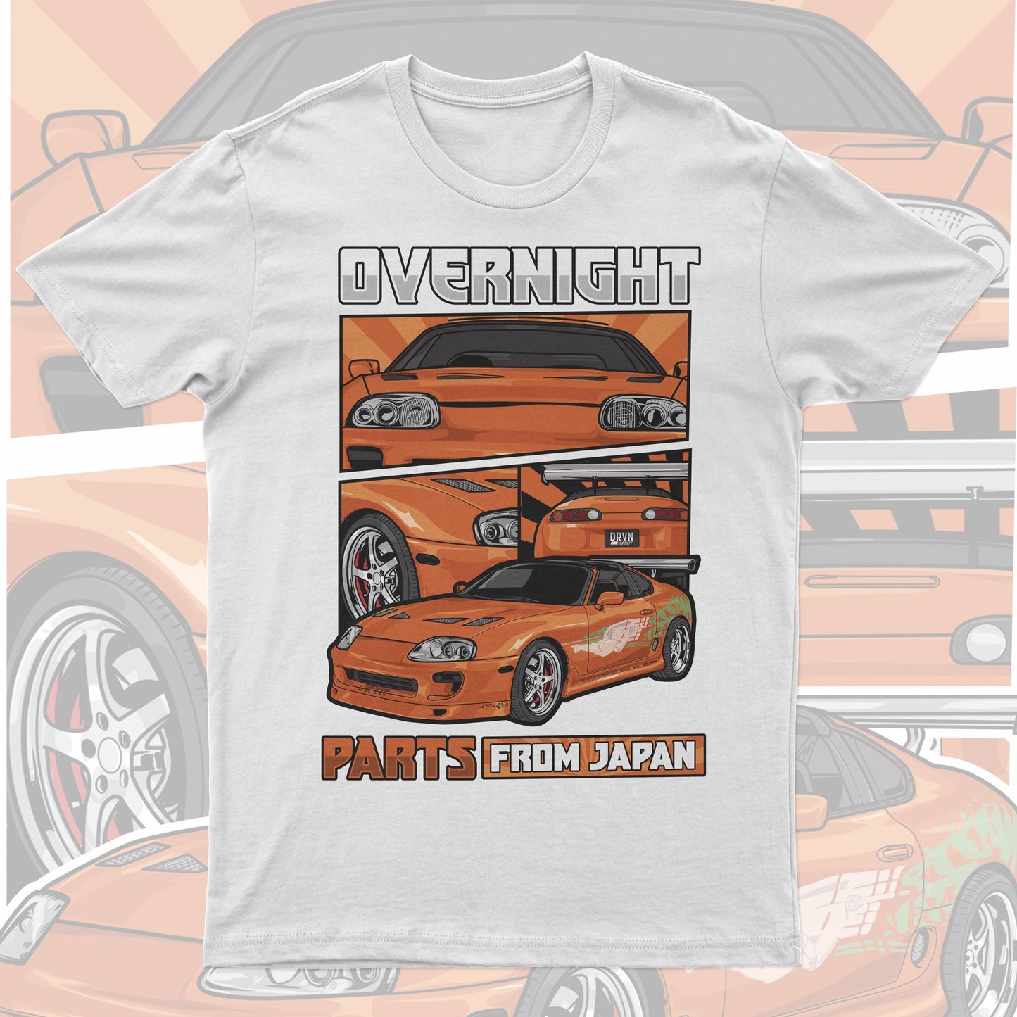 Supra - Overnight Parts From Japan - White Unisex Premium T-shirt